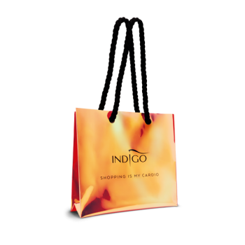 Holographic shopping bag - orange