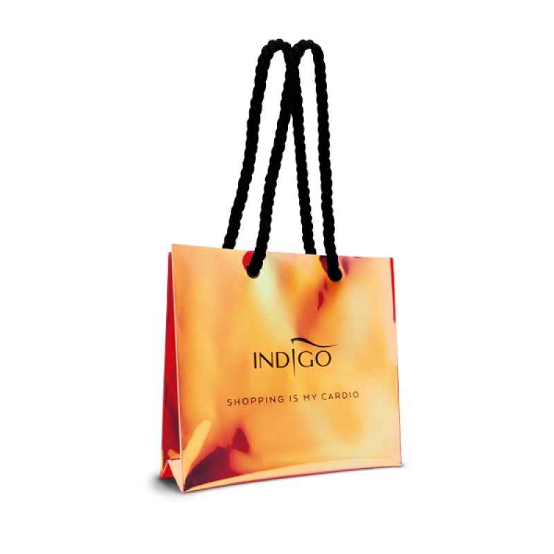 Holographic shopping bag - orange