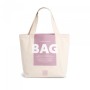 Shopping bag Hashtag in cotone Indigo