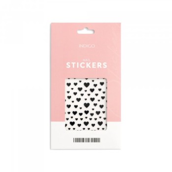 Stickers autoadesivi 04 - cuoricini neri