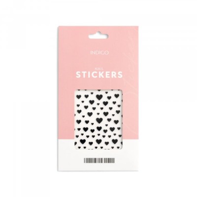 Stickers autoadesivi 04 - cuoricini neri