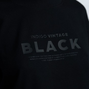 T-Shirt Oversize Indigo Vintage Black S/M